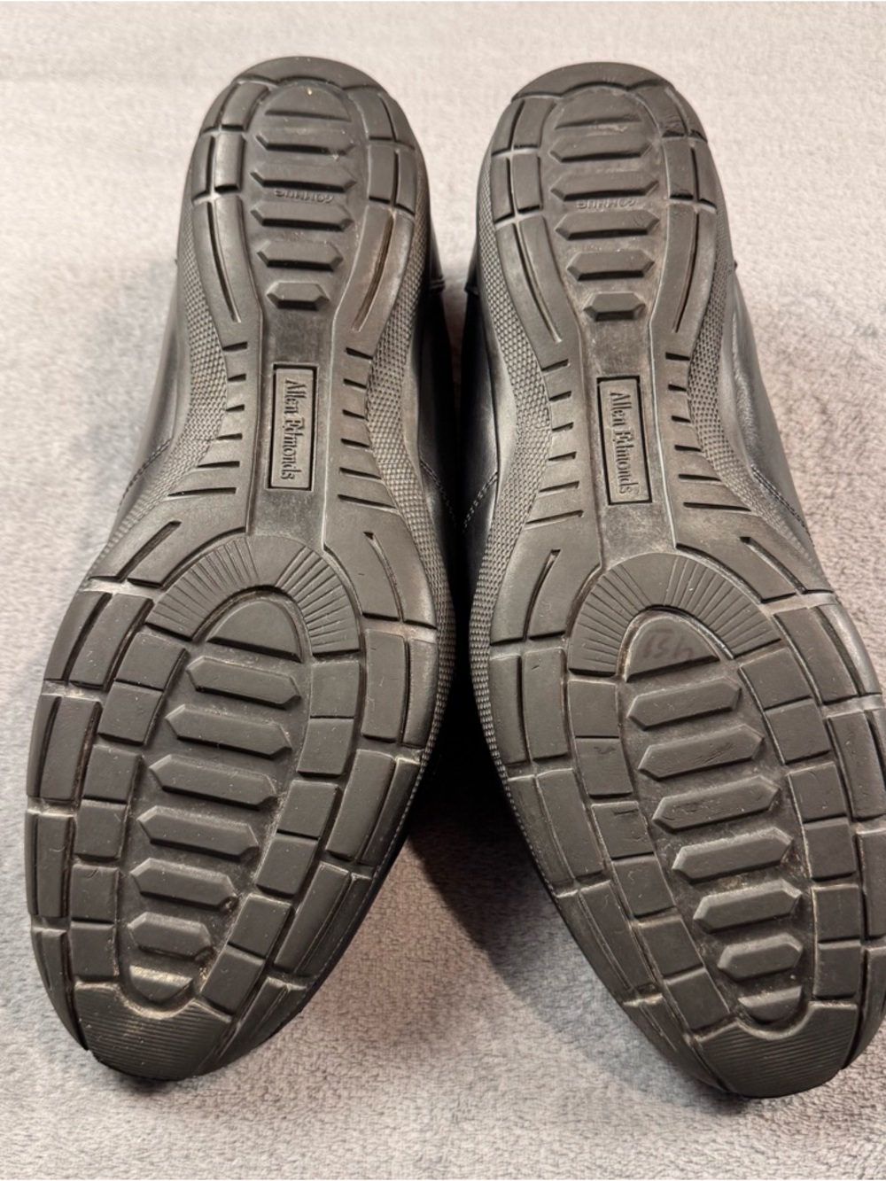 Allen Edmonds Mitchell Men's Black Leather Slip-On Sneakers - Picture 8 of 11